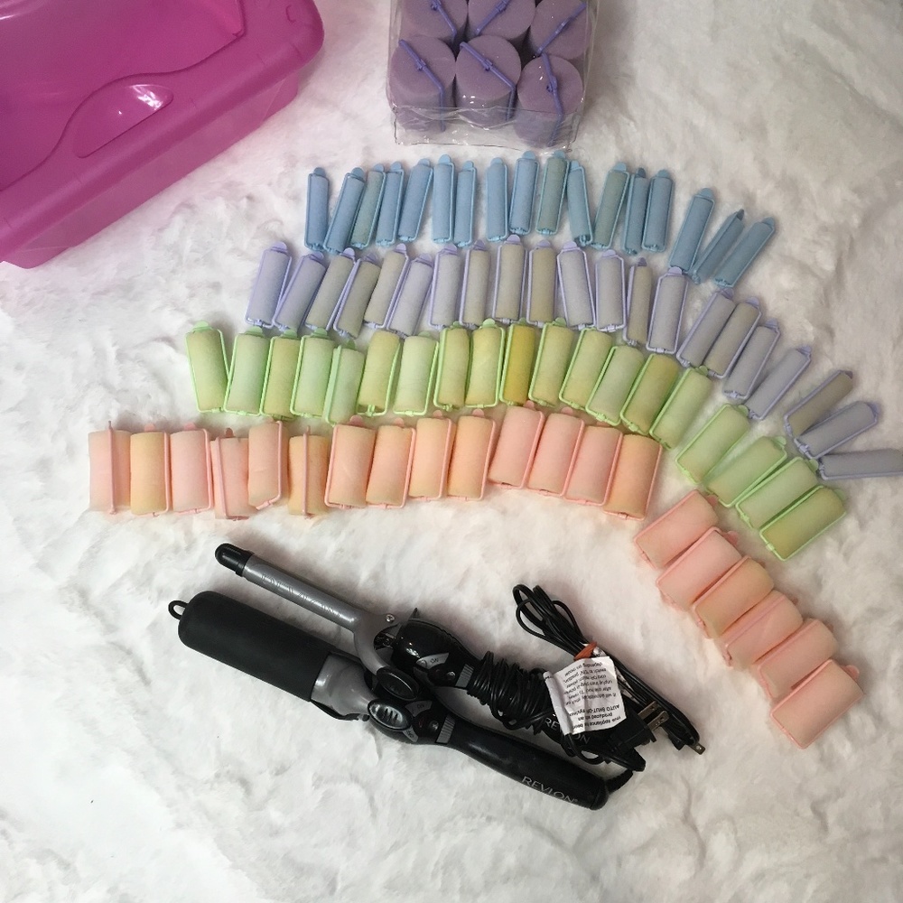 Revlon Hair Curling Irons and Foam Rollers Kit